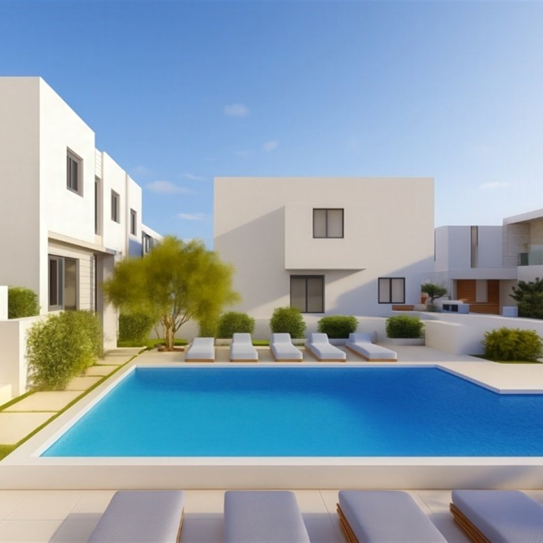 Paphos Property Semi-Detached Three Bedroom House