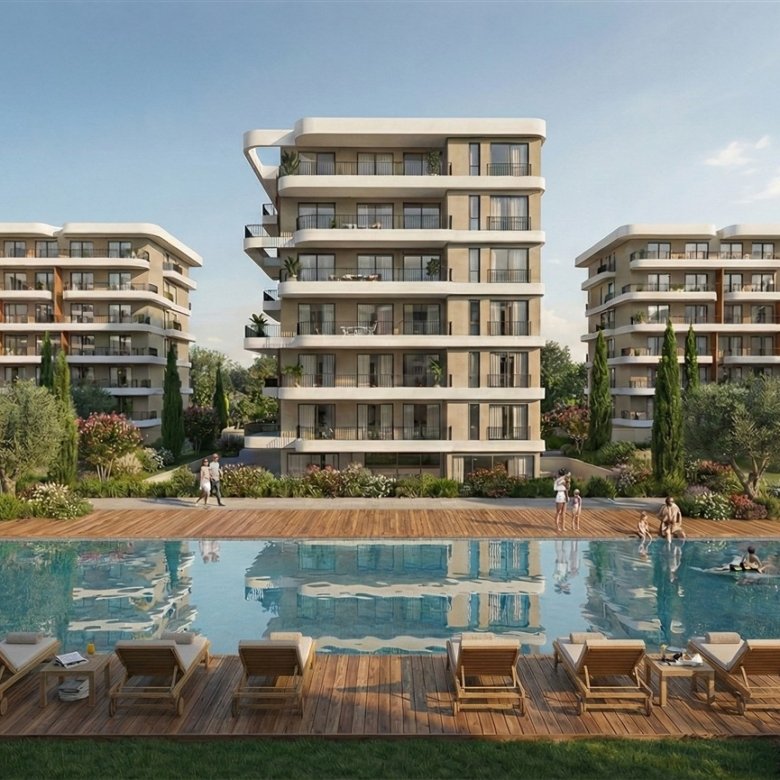 Larnaca Property Modern Studio in Gated Complex