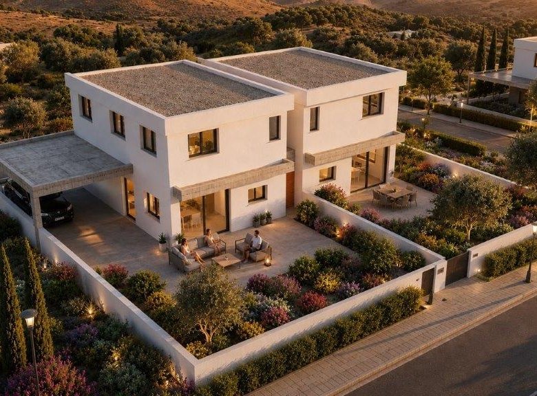 Larnaca Property Semi-Detached Three Bedroom House