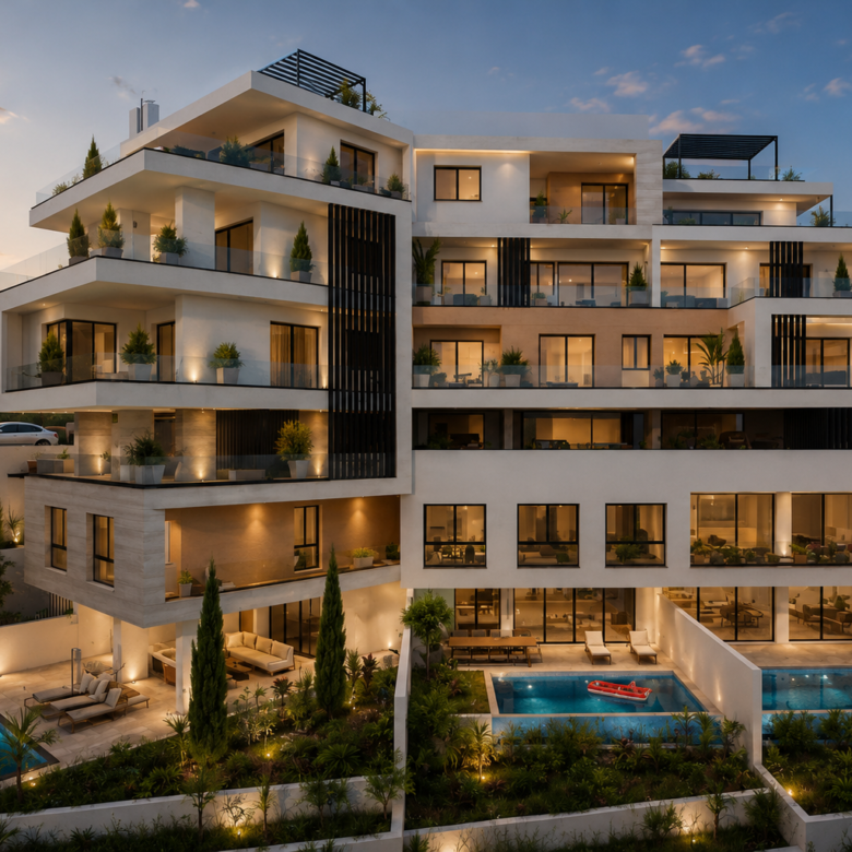 Limassol Property Three Bedroom Apartment in a Clubhouse Complex