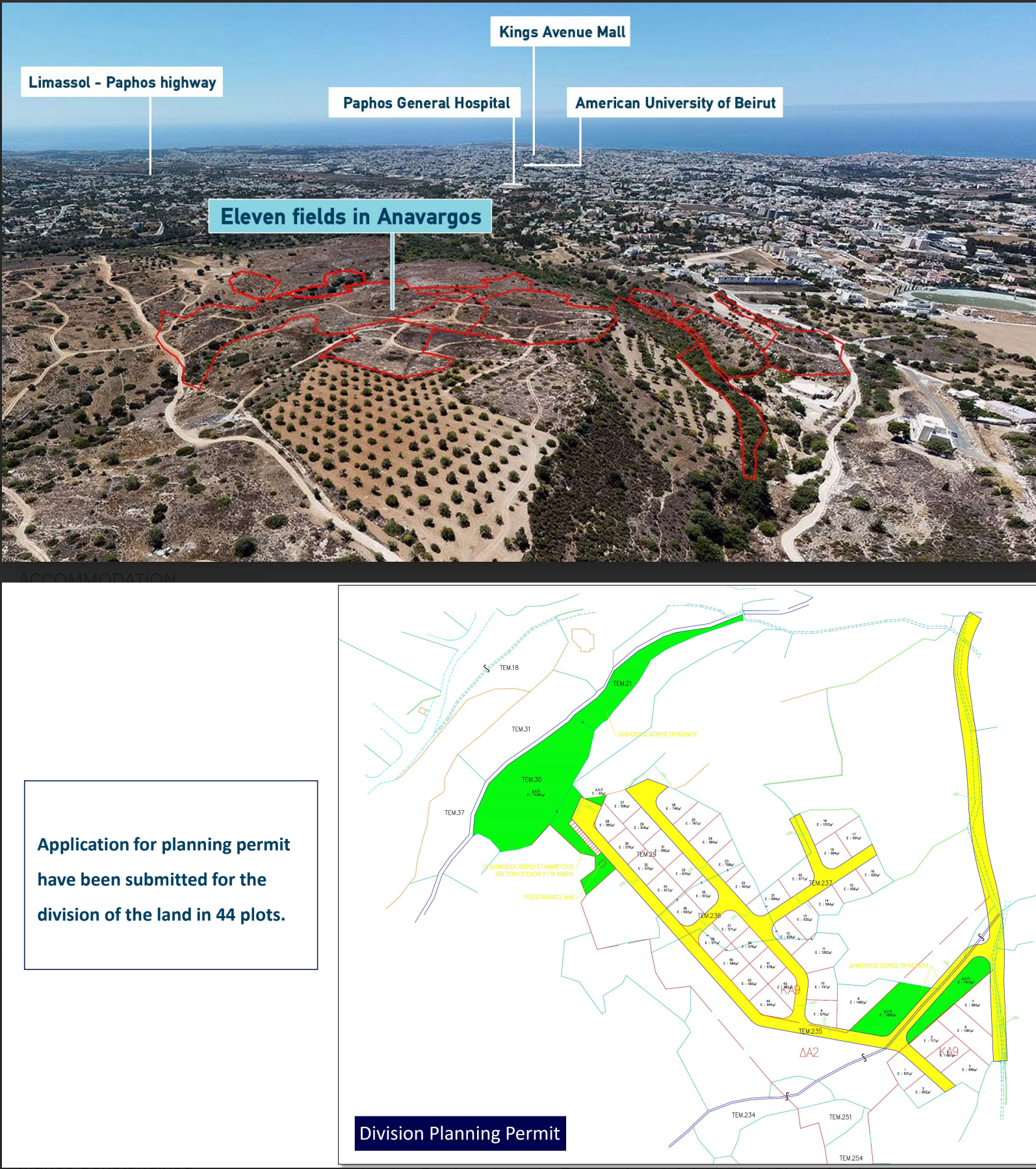 Paphos Property Eleven Fields in Anavargos-100.575 m2
