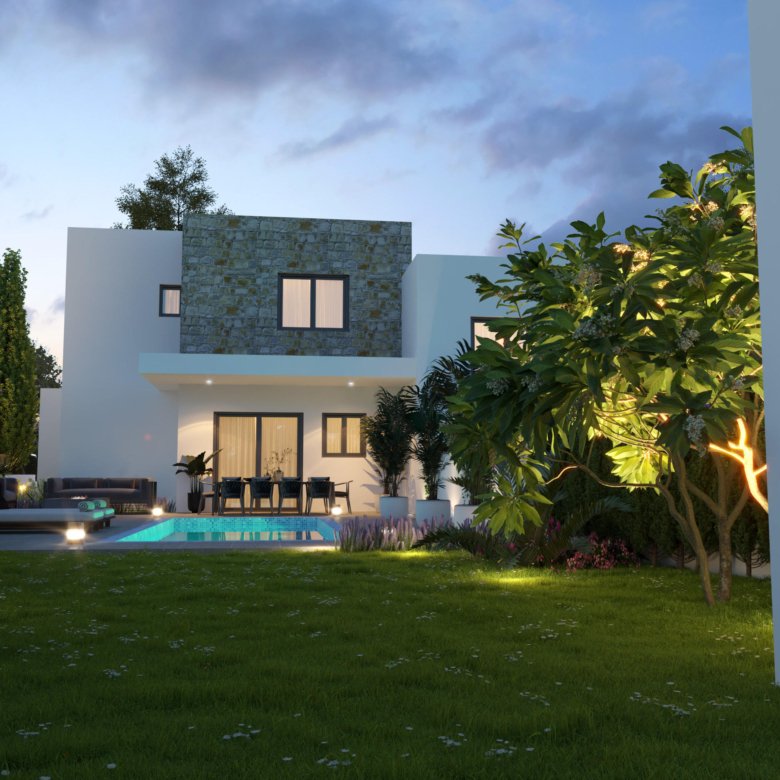 Paphos Property Semi-Detached Three Bedroom House