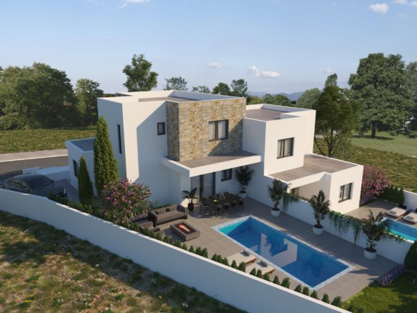 Paphos Property Semi-Detached Three Bedroom House