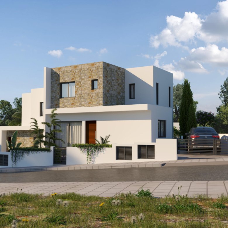 Paphos Property Semi-Detached Three Bedroom House