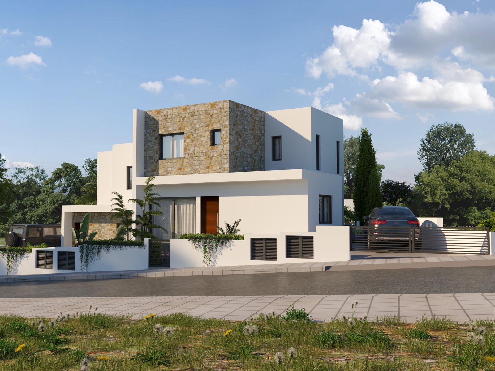 Paphos Property Semi-Detached Three Bedroom House