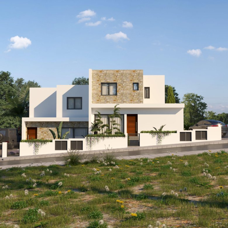 Paphos Property Semi-Detached Three Bedroom House
