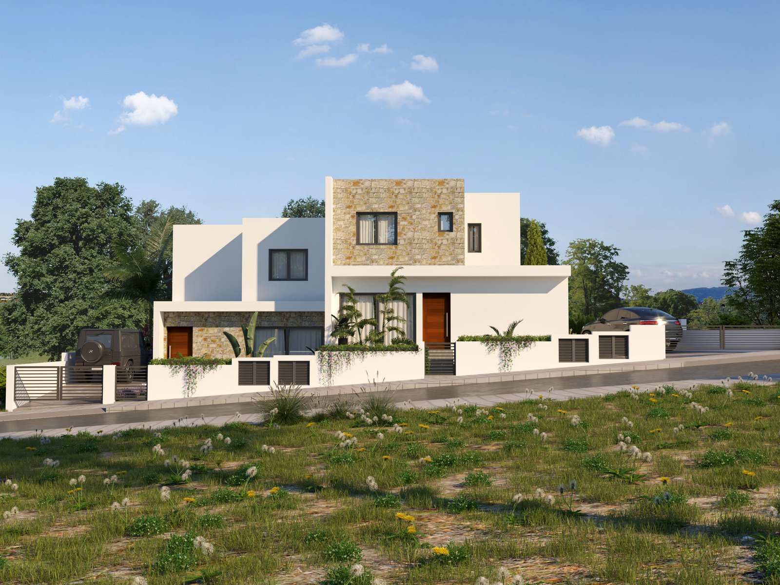 Paphos Property Semi-Detached Three Bedroom House