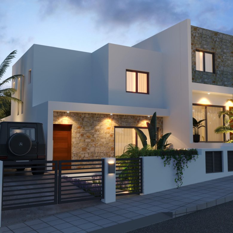 Paphos Property Semi-Detached Three Bedroom House