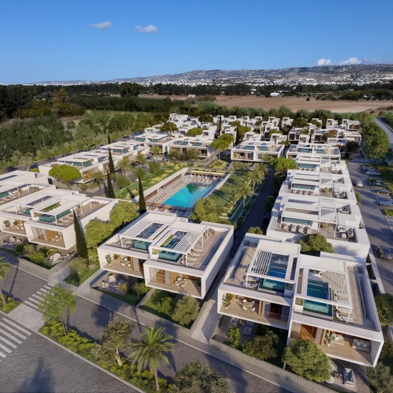 Paphos Property Modern Three Bedroom Penthouse in Gated Complex