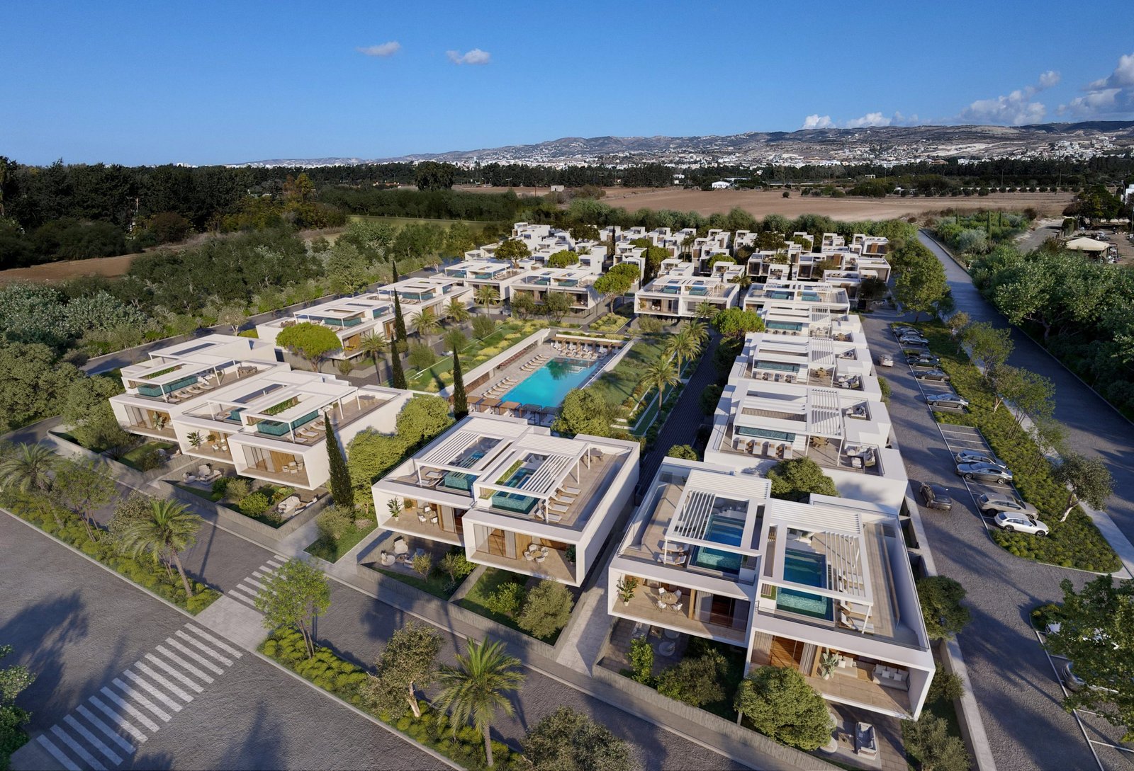 Paphos Property Modern Three Bedroom Penthouse in Gated Complex