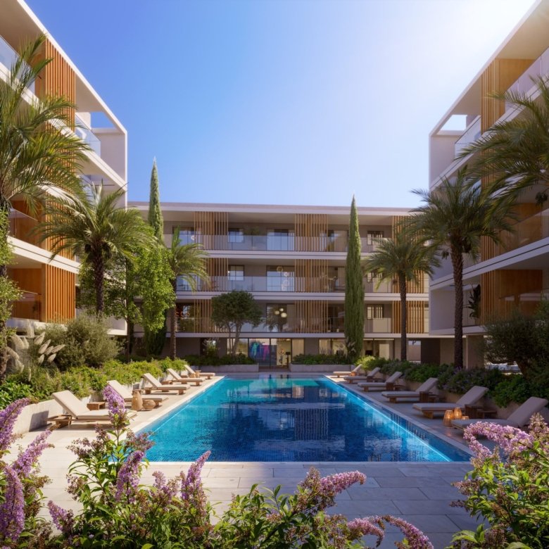 Paphos Property Modern One Bedroom Apartment in Gated Complex