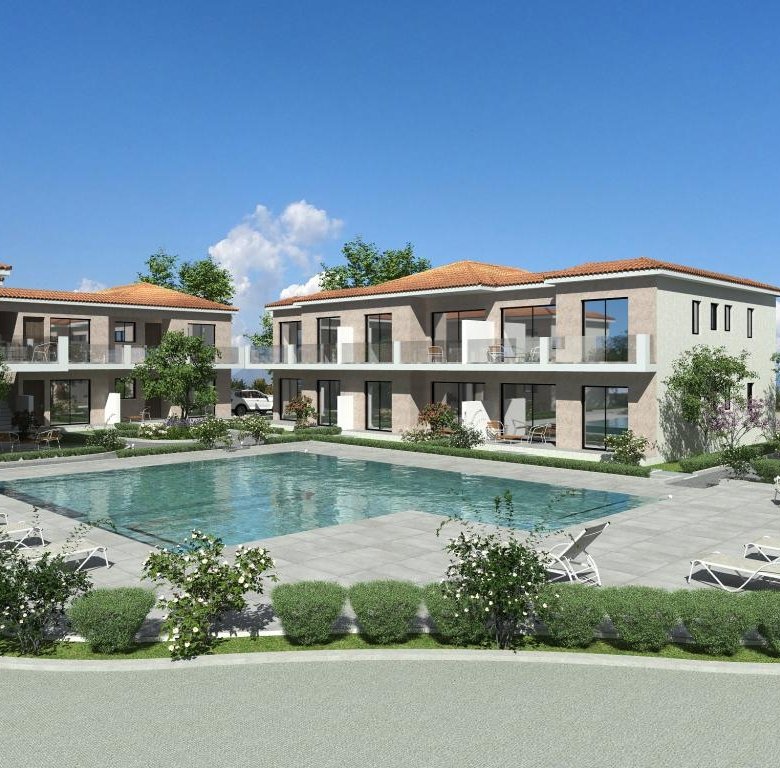 Paphos Property Two Bedroom Apartment in Gated Complex