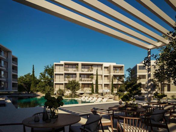 Paphos Property Two Bedroom Apartment in Gated Complex