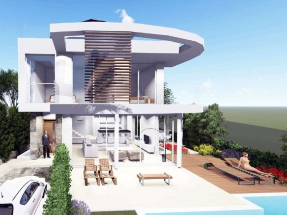Paphos Property Beachfront Four Bedroom Villa