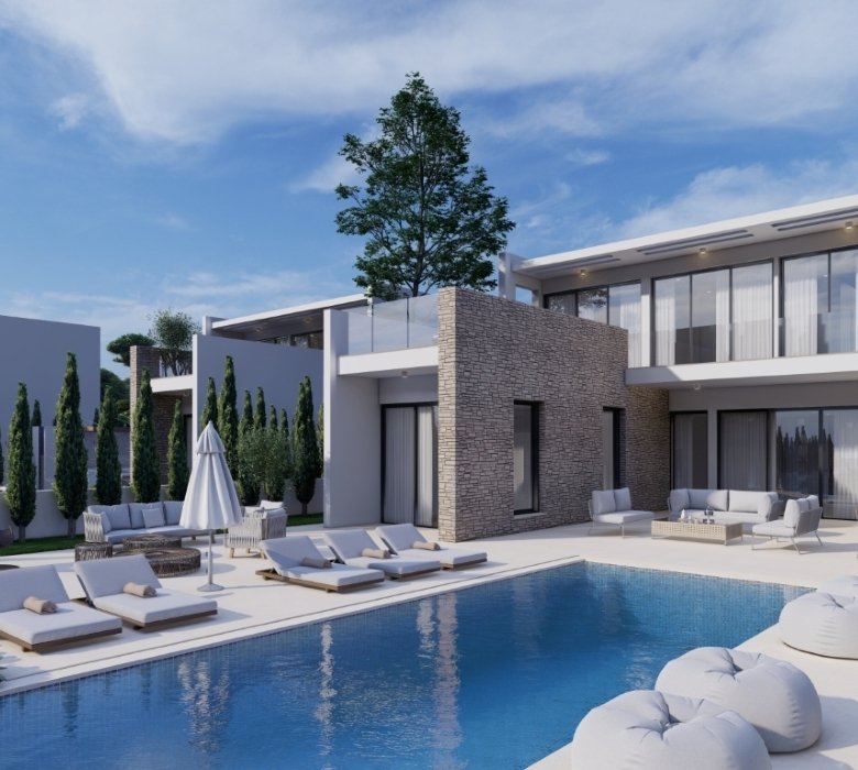 Paphos Property Six Bedroom Villa in Gated Complex