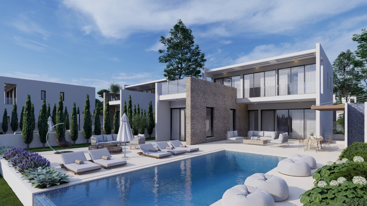 Paphos Property Six Bedroom Villa in Gated Complex